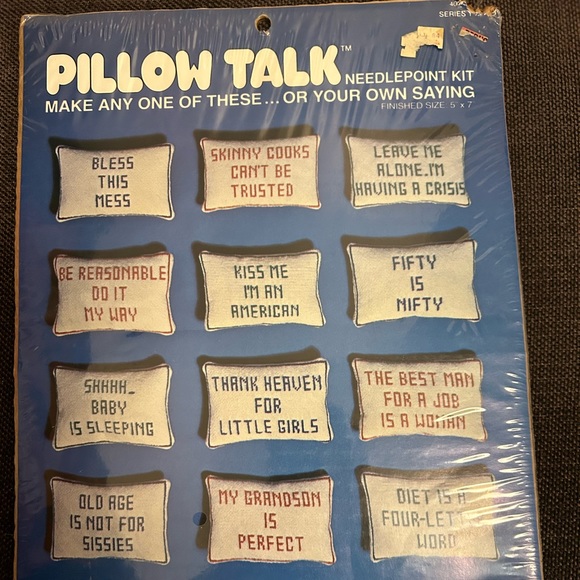 Pillow Needlepoint Kit. Threads including - Picture 1 of 3